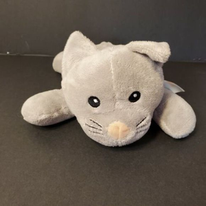 Melissa & Doug Plush Gray Cuddle Cat 9" Sewn Eyes Baby Safety Security Lovey Toy